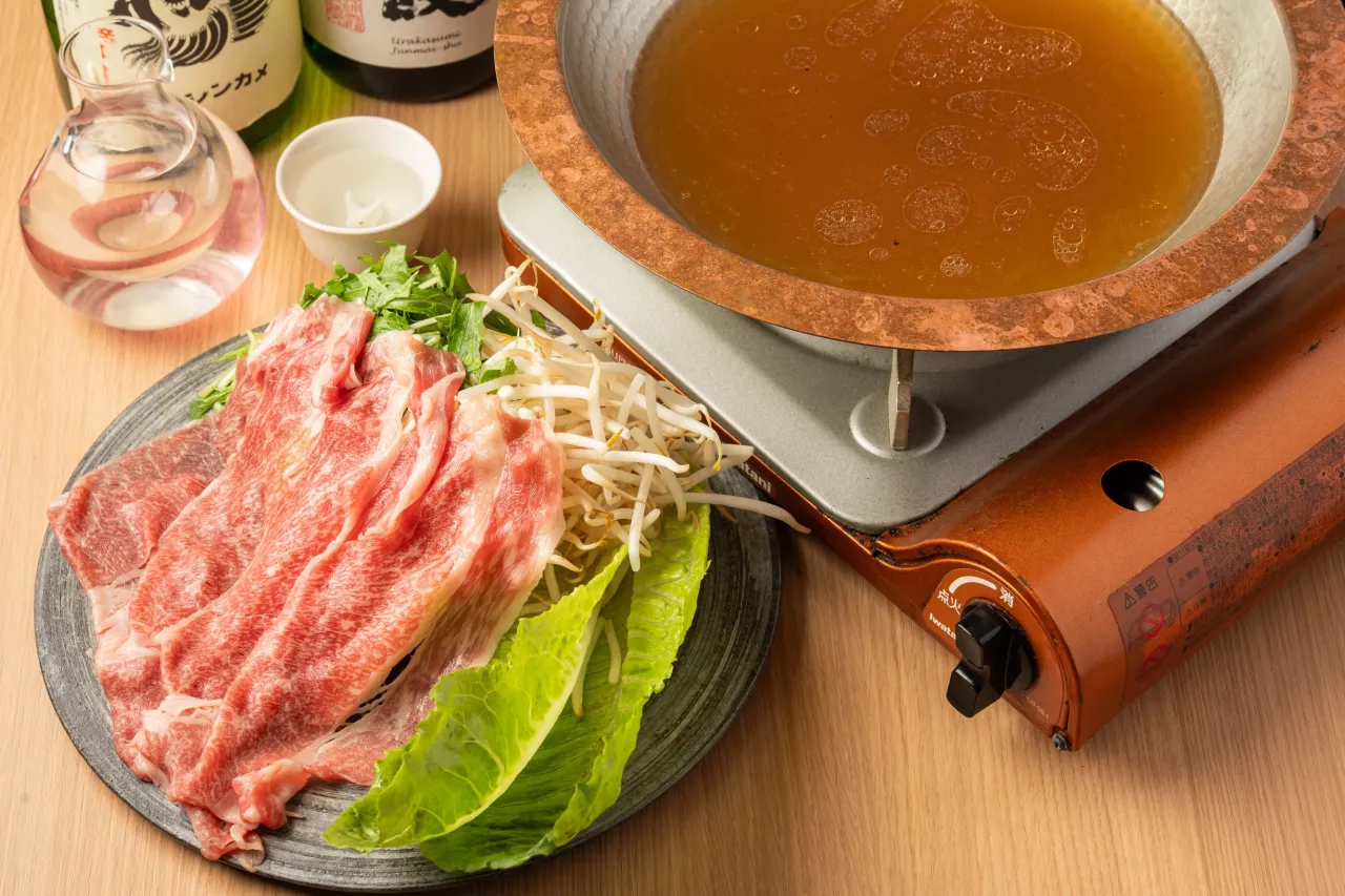 【お肉をたっぷり楽しむ「くろこしゃぶしゃぶセット」】